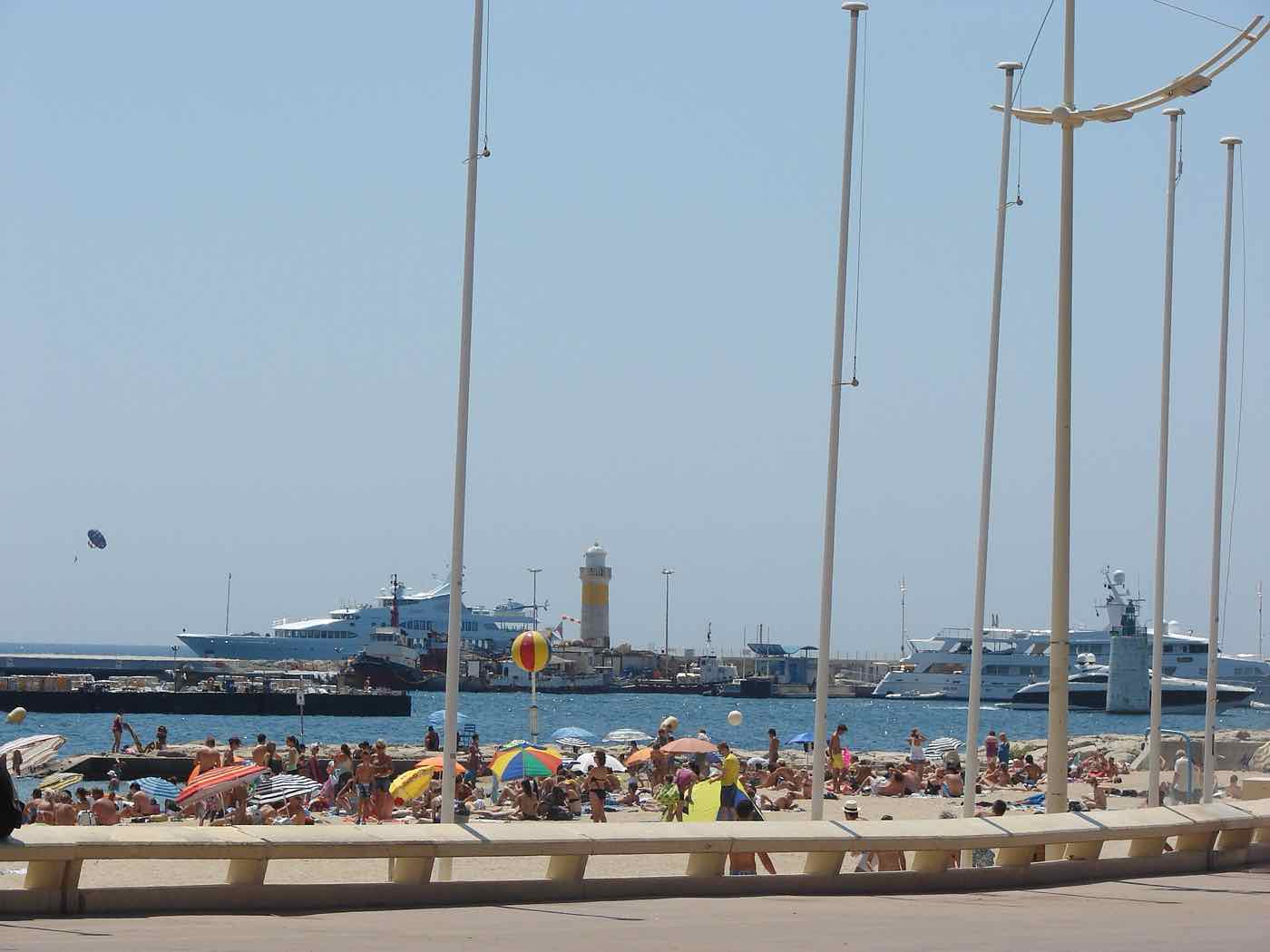 The beach in Cannes