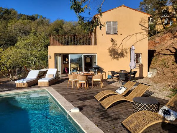 The villa and its deck